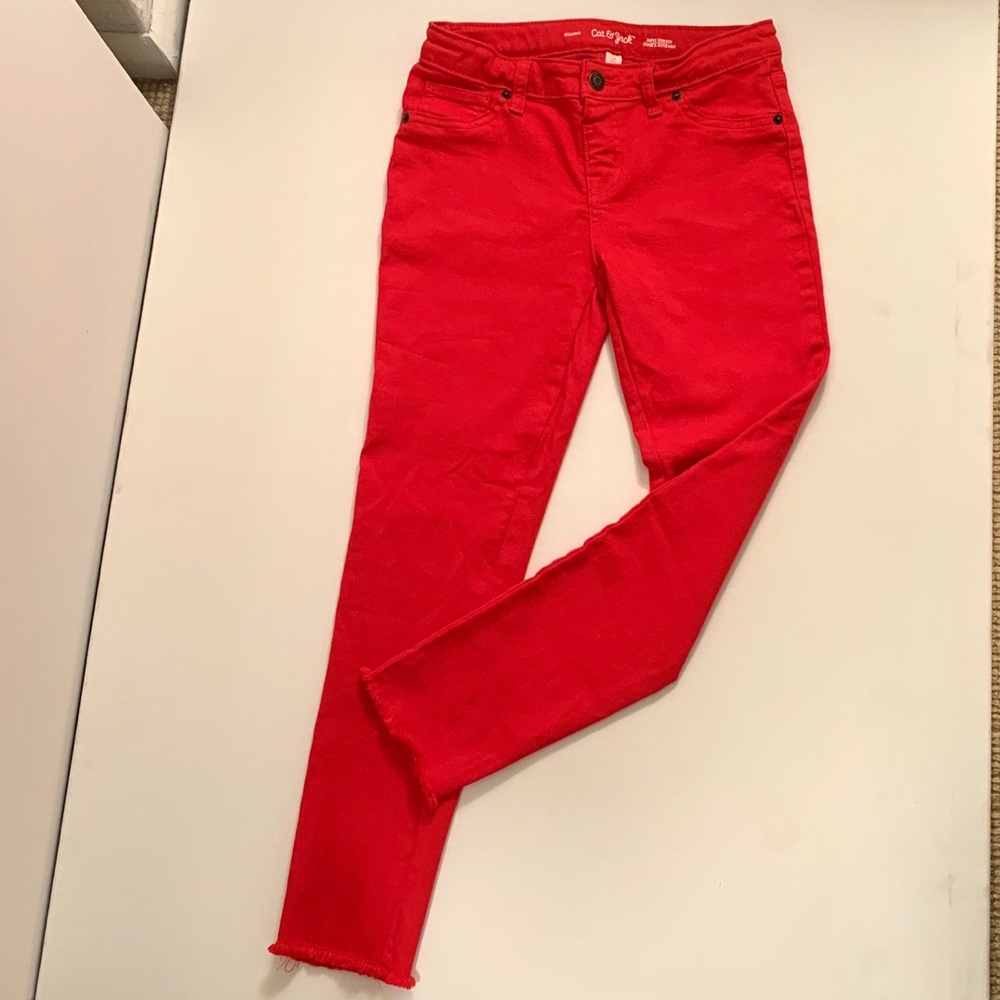Red kids Cat & Jack jeggings